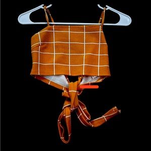 White and yellow SHEIN top. Never worn